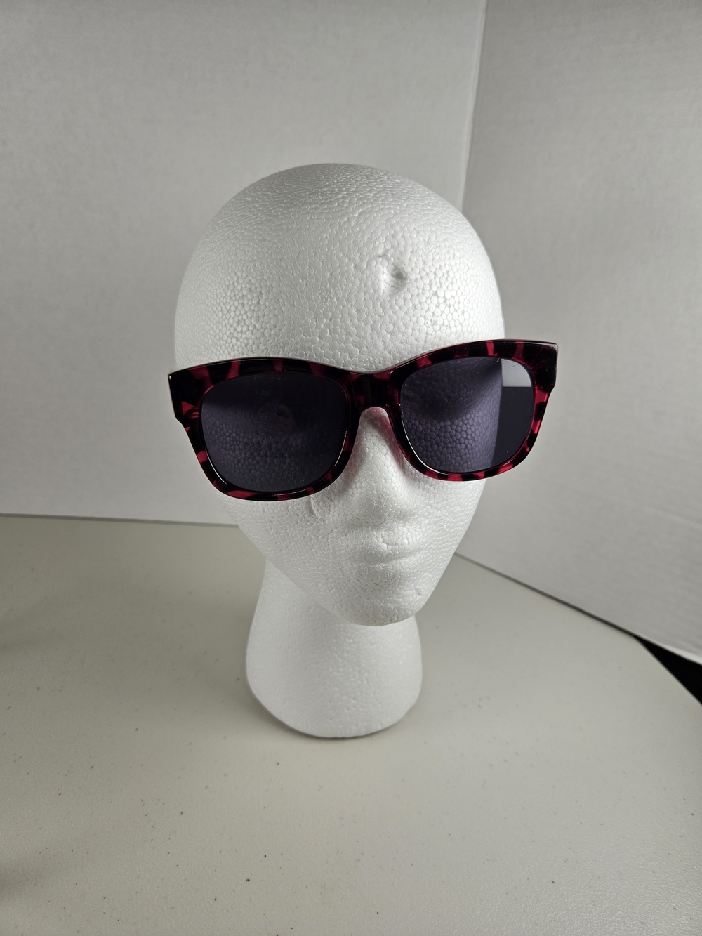 Max Studio Tortoiseshell Pink/Black Square Sunglasses